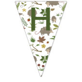 白のベリーフィールドのオポッサム バンティングフラッグ (第2の旗)