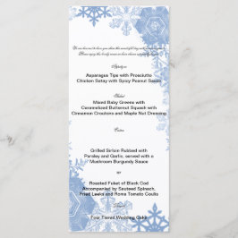 白のメニューに表示される青結婚い雪の結晶 メニュー