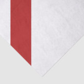 白のモノグラムが付いている赤のストライプそしてシェブロン 薄葉紙 (詳細)
