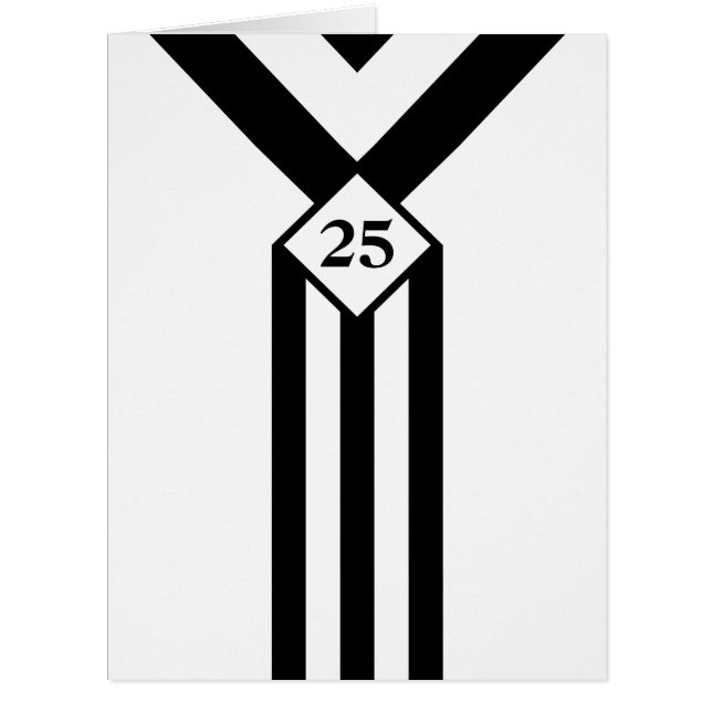 白のモノグラムが付いている黒のストライプそしてシェブロン (正面)