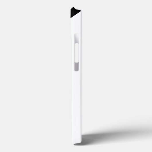 白のモノグラムが付いている黒のストライプ Case-Mate iPhoneケース (裏面 / 左)