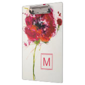 白のモノグラム|のケシ クリップボード (左)