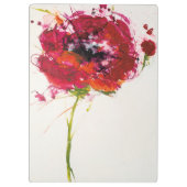 白のモノグラム|のケシ クリップボード (裏面)