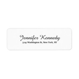 白のユニークスクリプクラシカルトクリエイティブプレーン ラベル