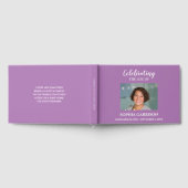 白のラベンダーお祝いで写真と生活 ゲストブック (全面)