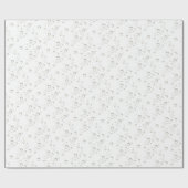 白の上の金色の泡 ラッピングペーパー (フラット)