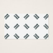 白の交互ロゴもしくは画像パターン (正面)