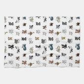 白の元素ペット キッチンタオル (横)