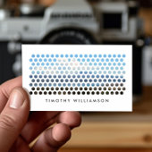 白の写真の円のパターン（水平） 名刺