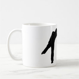 白の動きのマグ|の黒のあなた自身を見つけて下さい コーヒーマグカップ