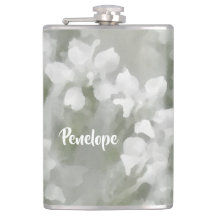 白の印象派の植物芸術と名前