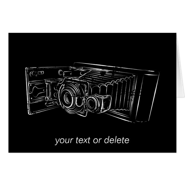 白の古いカメラ (正面横)