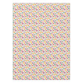 白の可愛い幸せ野菜 テーブルクロス (正面)