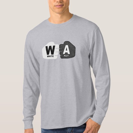 白の同盟国のスウェットシャツ Tシャツ (正面)