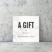 白の大理石のエレガント美しいモダンサロンロゴの追加