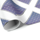 白の太陽電池パネル ラッピングペーパー (ロールコーナー)