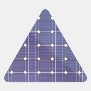 白の太陽電池パネル 三角形シール