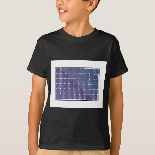 白の太陽電池パネル Tシャツ (正面)