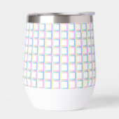 白の対称グラデーショ市松模様にン・パターン・フレーム (左面)