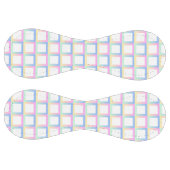 白の対称グラデーショ市松模様にン・パターン・フレーム ソフトボール (パネル)