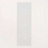 白の幾何学模様 ヨガマット (裏面)