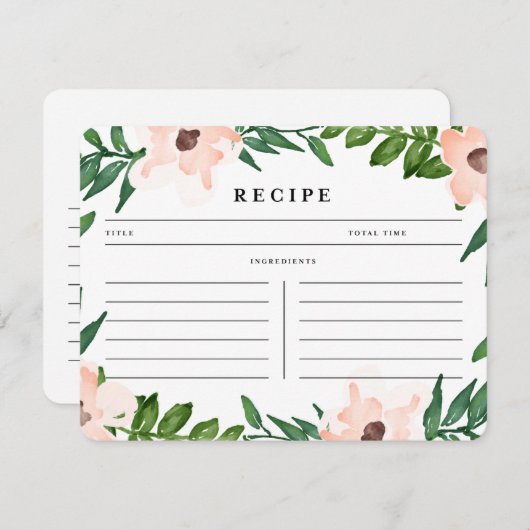 白の庭 |レシピカード (正面/裏面)