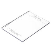 白の弁護士 優れた 伝統的 シンプル ノートブック (左側)