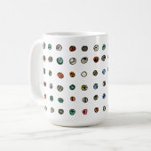 白の想像瑪瑙 コーヒーマグカップ (正面左)