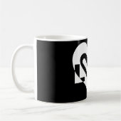 白の愛 コーヒーマグカップ (左)