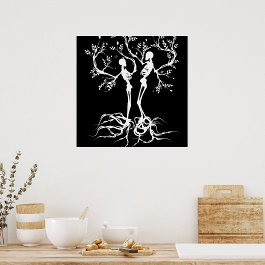 白の成長 ポスター (キッチン)