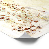 白の抽象化 ポスター (角)