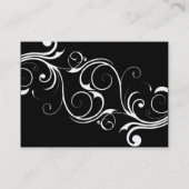 白の抽象的なヴィンテージ 名刺 (裏面)