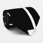 白の抽象芸術と準正装 ネクタイ (ロール)