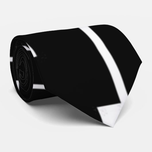 白の抽象芸術と準正装 ネクタイ (ロール)