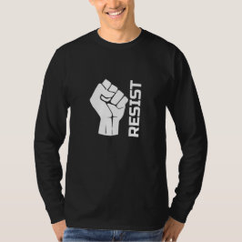 白の握りこぶしレジスト - 0002 Tシャツ