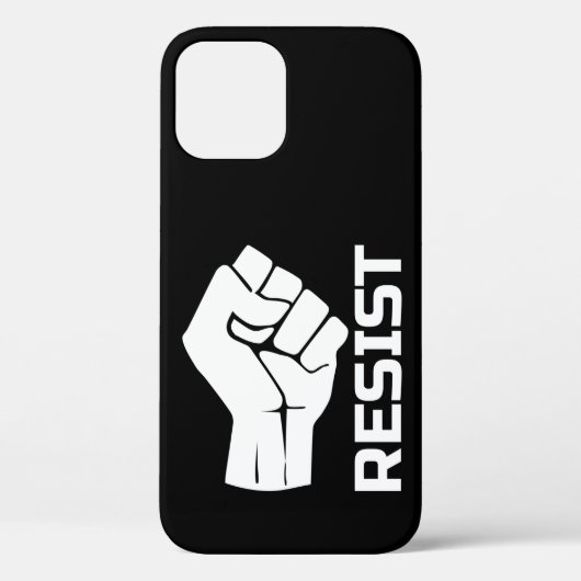 白の握り拳レジスト 0002 Case-Mate iPhoneケース (裏面)