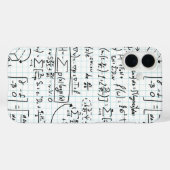 白の数学公式 サイエンス スマホケース Case-Mate iPhoneケース (裏面 (横))