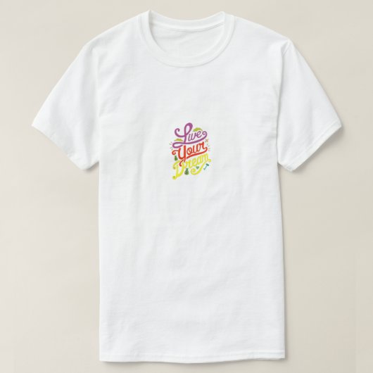 白の新しいデザインTシャツ Tシャツ (デザイン正面)