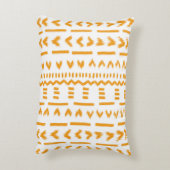 白の日泥布アフリカパターンのパス アクセントクッション (裏面(縦))