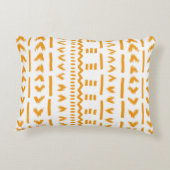 白の日泥布アフリカパターンのパス アクセントクッション (裏面)