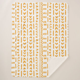 白の日泥布アフリカパターンのパス シェルパブランケット