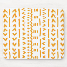 白の日泥布アフリカパターンのパス マウスパッド