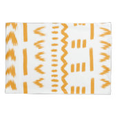 白の日泥布アフリカパターンのパス 枕カバー (裏面)