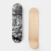 白の木の枝 スケートボード (正面)