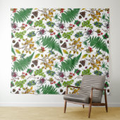 白の森の実葉、とバグ タペストリー (インサイチュ(横))