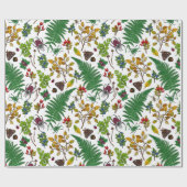 白の森の実葉、とバグ ラッピングペーパー (フラット)