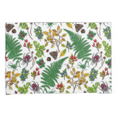 白の森の実葉、とバグ 枕カバー (正面右)