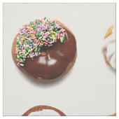 白の正気でないドーナツ、ヤード生地 ファブリック (見本)