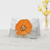 白の水仙グリーティングカード カード (黄色い花)