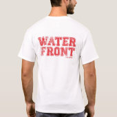 白の水辺地帯のTシャツ/Red Tシャツ (裏面)
